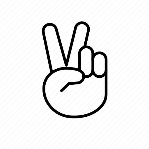 Gesture, hand, peace, sign icon - Download on Iconfinder