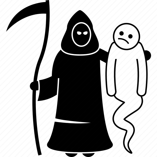 Ghost, grim, reaper, scythe, soul, spirit, death icon - Download on Iconfinder