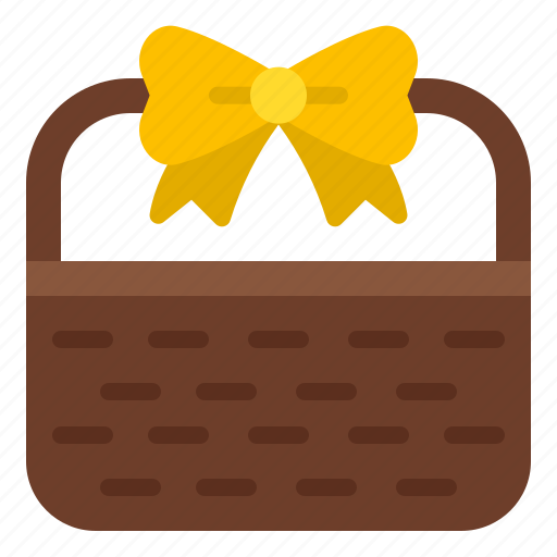 Gift, basket, bow, shopping, shop, birthday, party icon - Download on Iconfinder