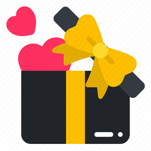 Present, gift, surprise, open, heart, love, birthday icon - Download on Iconfinder