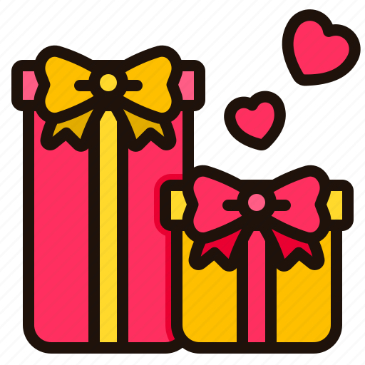 Gift, boxes, present, heart, surprise, birthday, party icon - Download on Iconfinder