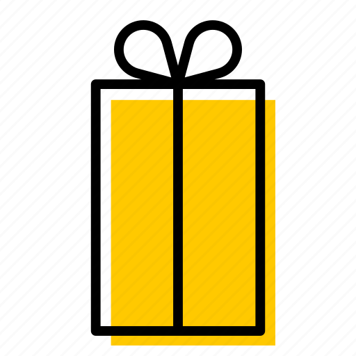 Birthday, box, christmas, gift, present, surprise, yellow icon - Download on Iconfinder