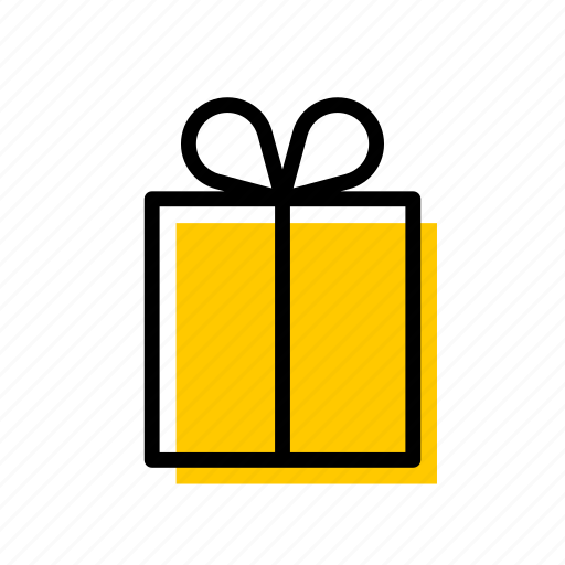 Birthday, box, christmas, gift, present, surprise, yellow icon - Download on Iconfinder