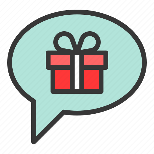 Box, chat, christmas, gift, present icon - Download on Iconfinder