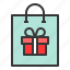 box, christmas, gift, package, present, bag, shopping 