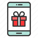 box, christmas, delivery, gift, present, xmas, smartphone