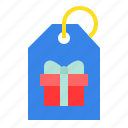 box, christmas, gift, present, tag