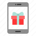box, delivery, gift, present, shopping, smartphone