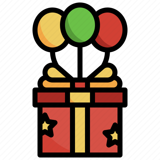 Balloon, surprise, delivery, gift, present icon - Download on Iconfinder