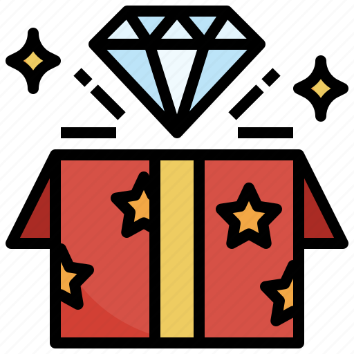 Diamond, gem, jewelry, gift, present icon - Download on Iconfinder