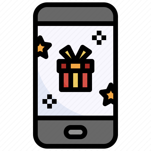 Smartphone, online, store, gift, present, giftbox icon - Download on Iconfinder