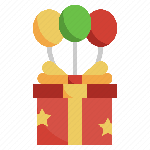 Balloon, surprise, delivery, gift, present icon - Download on Iconfinder