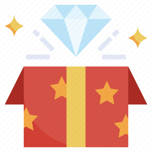 Diamond, gem, jewelry, gift, present icon - Download on Iconfinder