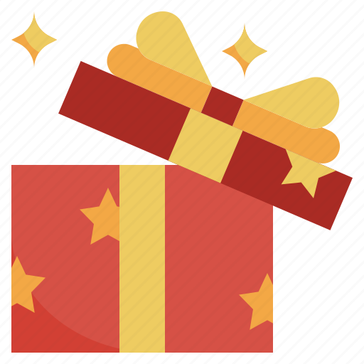 Opened, gift, wrapping, zza icon - Download on Iconfinder