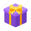 isometric, ribbon, celeberation, party, box, birthday, surprise, gift box, present, gift 