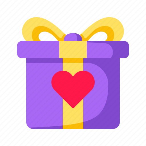Ribbon, heart, love, anniversary, box, birthday, surprise icon - Download on Iconfinder