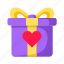 ribbon, heart, love, anniversary, box, birthday, surprise, gift box, present, gift 