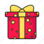 ribbon, party, celebration, anniversary, box, birthday, surprise, gift box, present, gift 