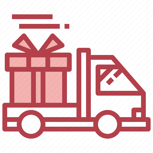 Delivery, truck, shipping, gift, automobile, transportation icon - Download on Iconfinder