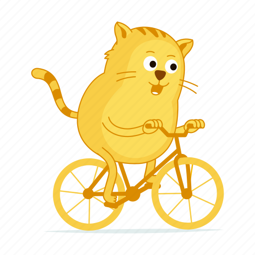 Cat, bike, walk, ride, bicycle, sport icon - Download on Iconfinder
