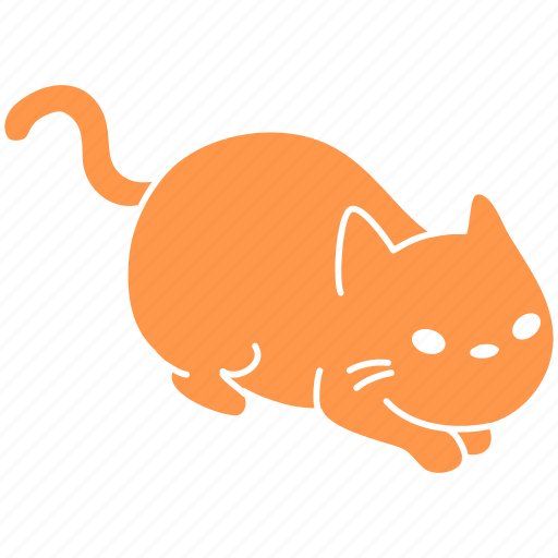 Cat, cute, feline, ginger, hunt, meow, pet icon - Download on Iconfinder