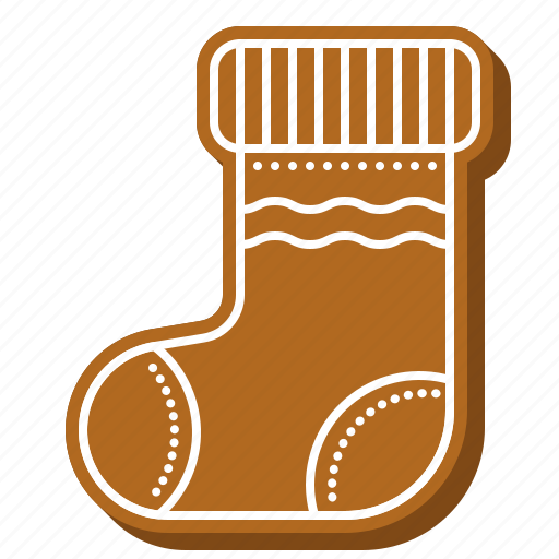 Biscuit, christmas, cookie, gingerbread, sock, sweets icon - Download on Iconfinder