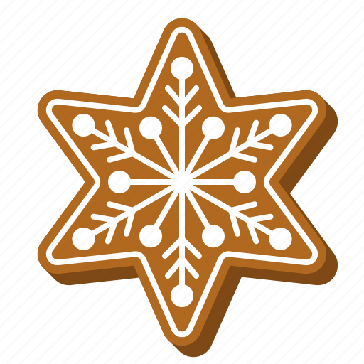 Biscuit, cookie, gingerbread, snowflake, star, xmas icon - Download on Iconfinder