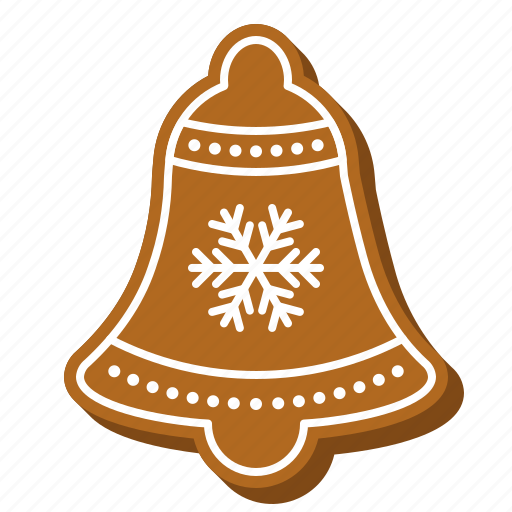 Bell, biscuit, cookie, gingerbread, ring, xmas icon - Download on Iconfinder