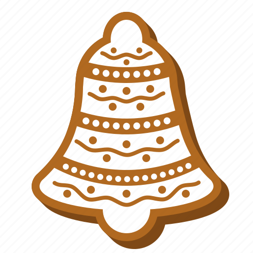 Bell, biscuit, cookie, gingerbread, jingle bell, xmas icon - Download on Iconfinder