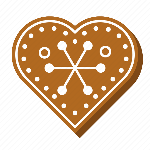Biscuit, cookie, gingerbread, heart, love, xmas icon - Download on Iconfinder