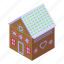 icing, gingerbread, house, isometric 