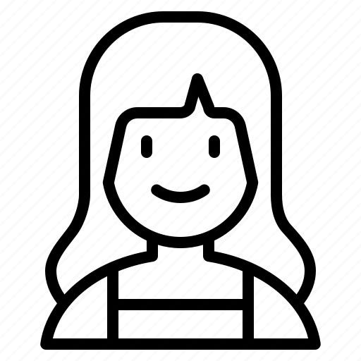 Female, user, profile, person, woman, smile, avatar icon - Download on Iconfinder