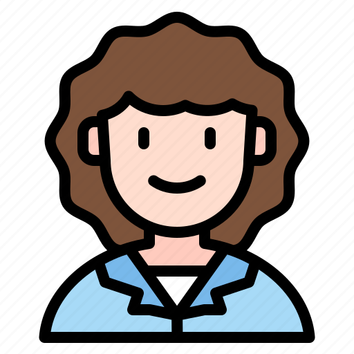 Female, profile, person, woman, smile icon - Download on Iconfinder