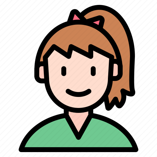 Female, user, profile, person, woman, smile icon - Download on Iconfinder
