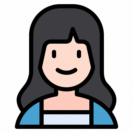 Female, user, profile, person, woman, smile, avatar icon - Download on Iconfinder
