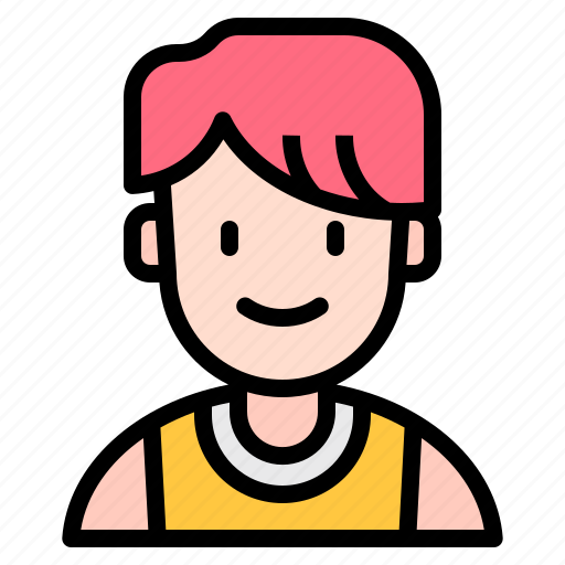 Short, hair, young, smile, smilling, person icon - Download on Iconfinder