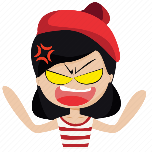 Angry, bad, emotions, girl, person, sad, woman icon - Download on Iconfinder