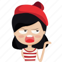 bad, cartoon, character, french, girl, person, woman