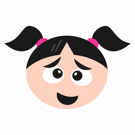 Emoji, emoticon, face, girl, happiness, smirking, women icon - Download on Iconfinder