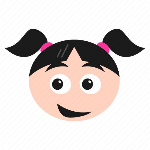 Emoji, emoticon, face, girl, happy, women icon - Download on Iconfinder