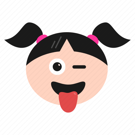 Emoji, emoticon, face, girl, happiness, happy, smirking icon - Download on Iconfinder