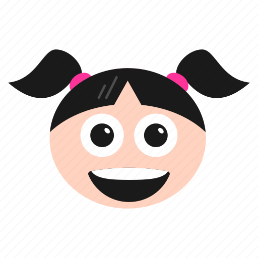 Emoji, emoticon, excited, face, girl, happy, joyful icon - Download on Iconfinder