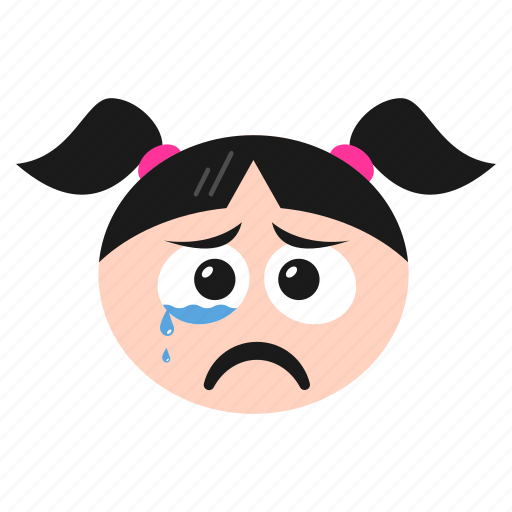 Crying, emoji, emoticon, face, girl, sad, unhappy icon - Download on Iconfinder