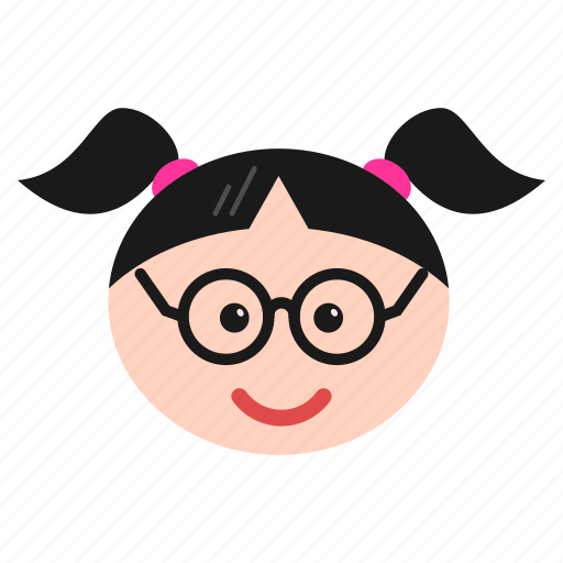 Cool, emoji, emoticon, face, girl, happy, women icon - Download on Iconfinder