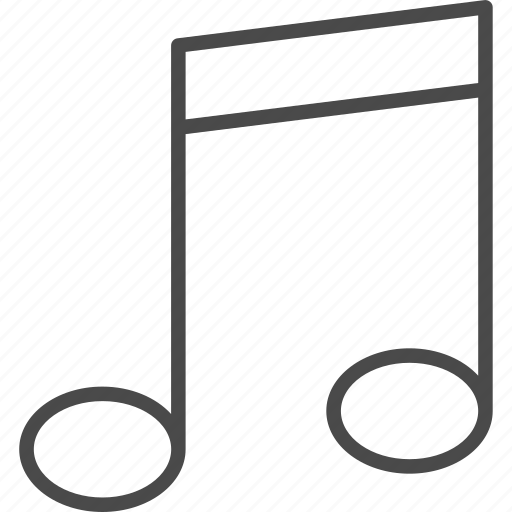 Audio, line, music, note, outline, sheet music, sound icon - Download on Iconfinder