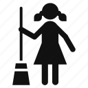 girl, people, profession, woman, stand up, cleaning service