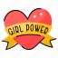 women day, heart, girl power, emblem, girls day 