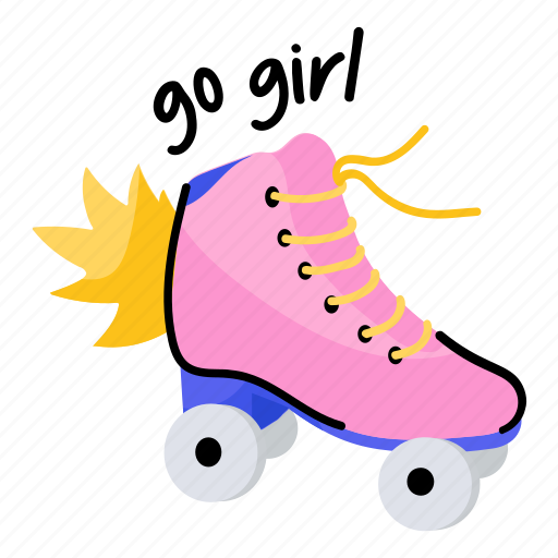 Girl power, heel power, heel shoe, high heel, heel sandal sticker - Download on Iconfinder