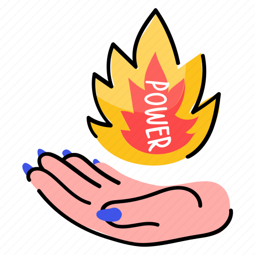 Women on fire, empowerment, girl power, fire, flame sticker - Download on Iconfinder