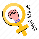 women power, gender sign, empowerment, girl power, female power